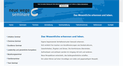 Desktop Screenshot of neuewege.de