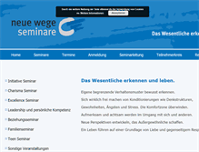 Tablet Screenshot of neuewege.de