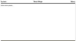 Desktop Screenshot of neuewege.ch
