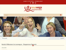 Tablet Screenshot of neuewege.at